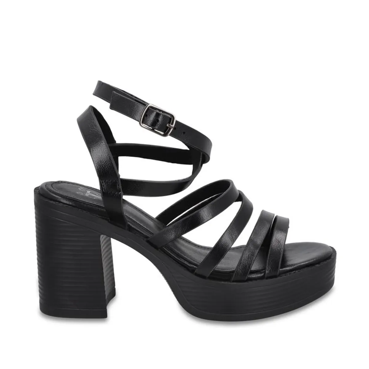 GOTTA - Sandalia Mujer Taco Negra 65921 Gotta