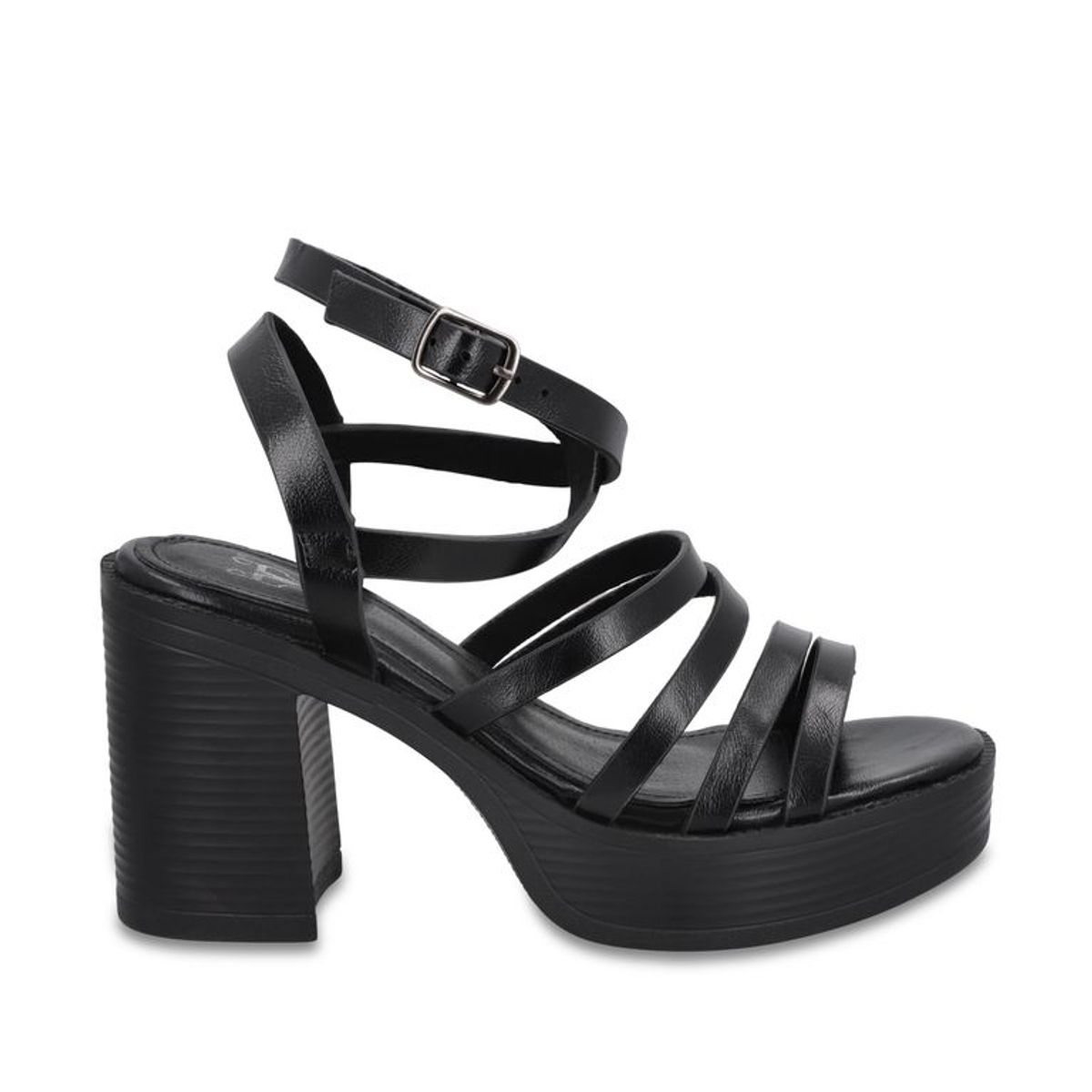 GOTTA - Sandalia Mujer Taco Negra 65921 Gotta