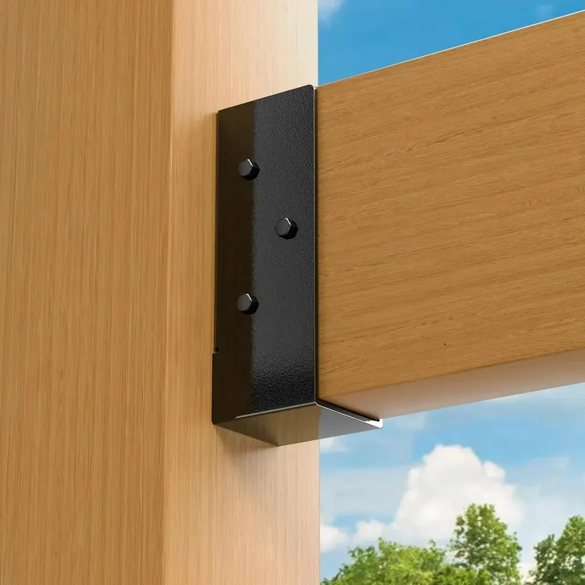 KUANGYE - 2pcs Soporte Para Viga Cepillada De 2x6pulgada