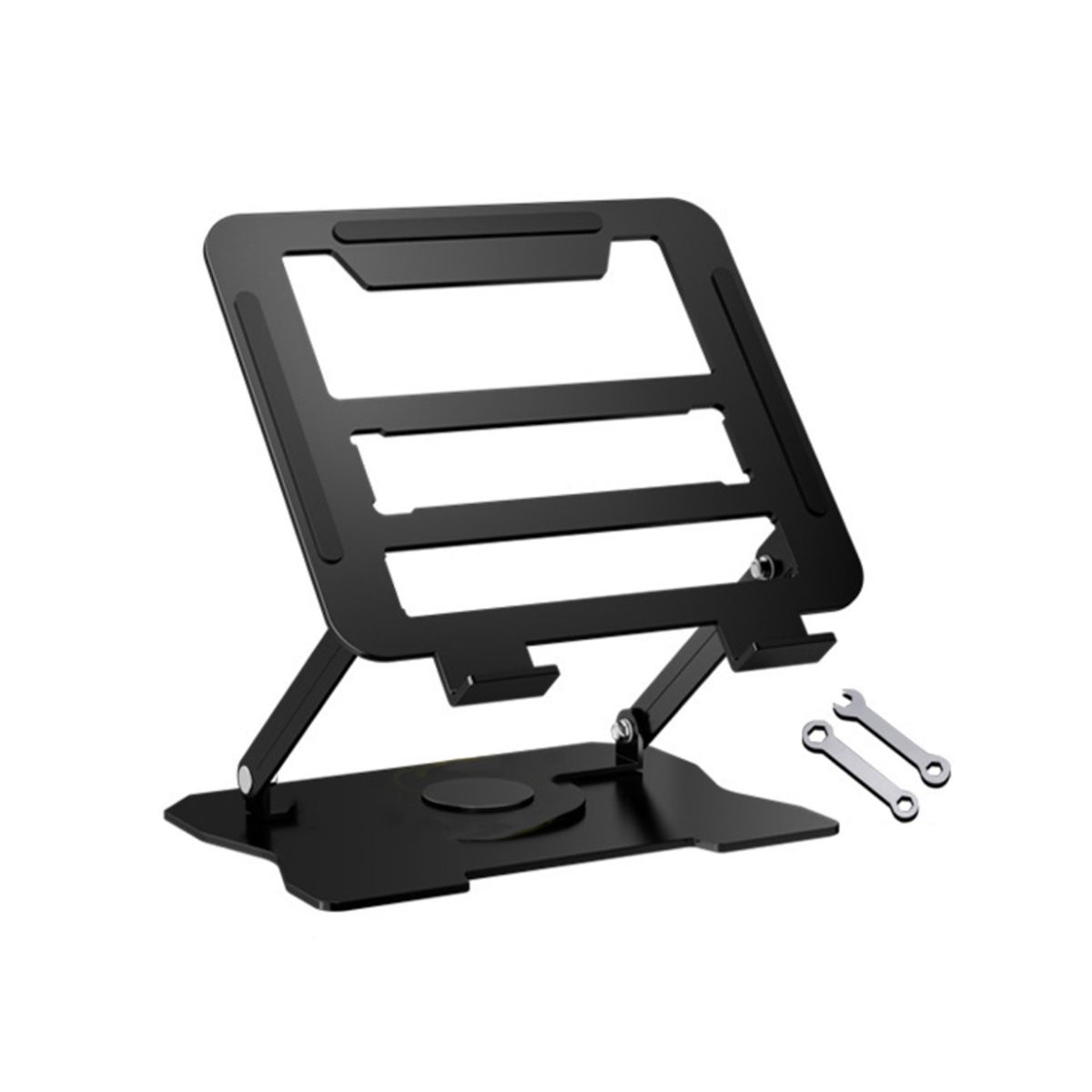 GENERICO - Soporte Ajustable de Aluminio Rotación 360° Multifunción para PortátilNotebook