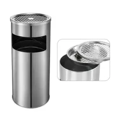 ATURE - Cubo De Basura Vertical De Acero Inoxidable De 12l