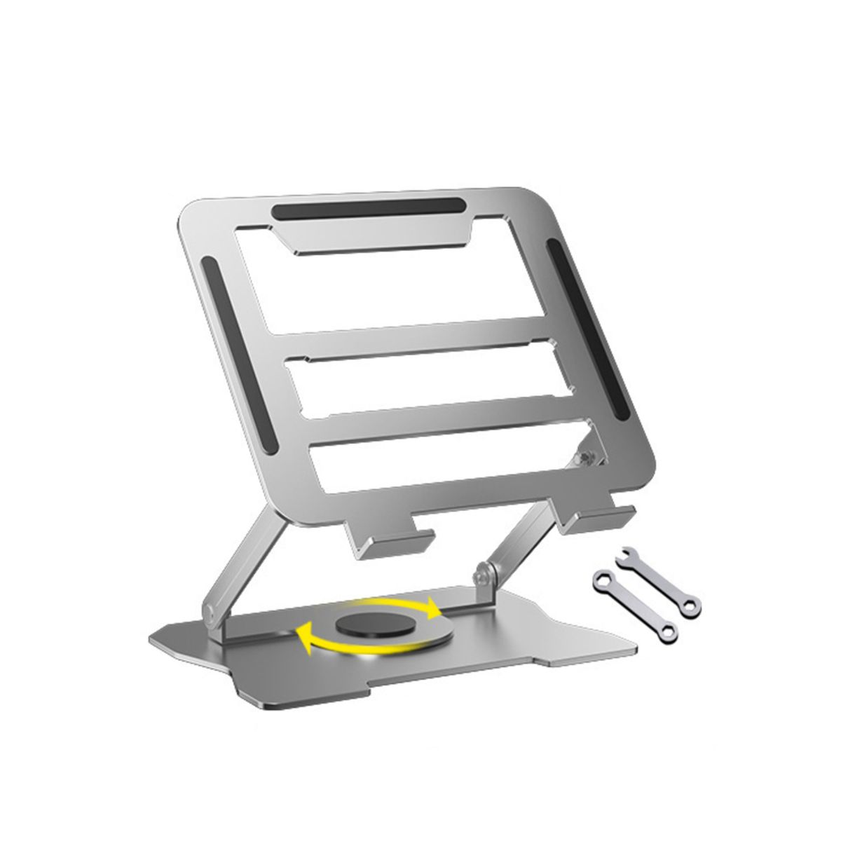 GENERICO - Soporte Ajustable de Aluminio Rotación 360° Multifunción para PortátilNotebook