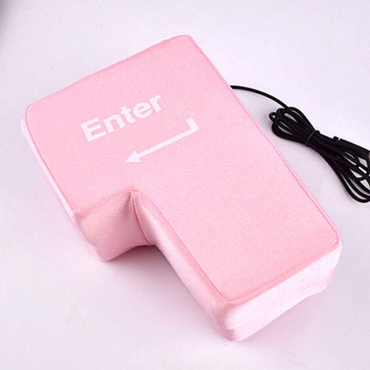 GENERICO - Tecla Enter Gigante USB Anti-Estrés CojínTeclado Divertido para Computadora