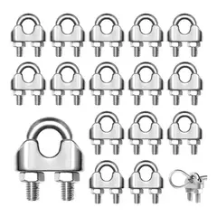 KUANGYE - Prensa Abrazadera 1/4 Piola 6mm Pack 50 Un