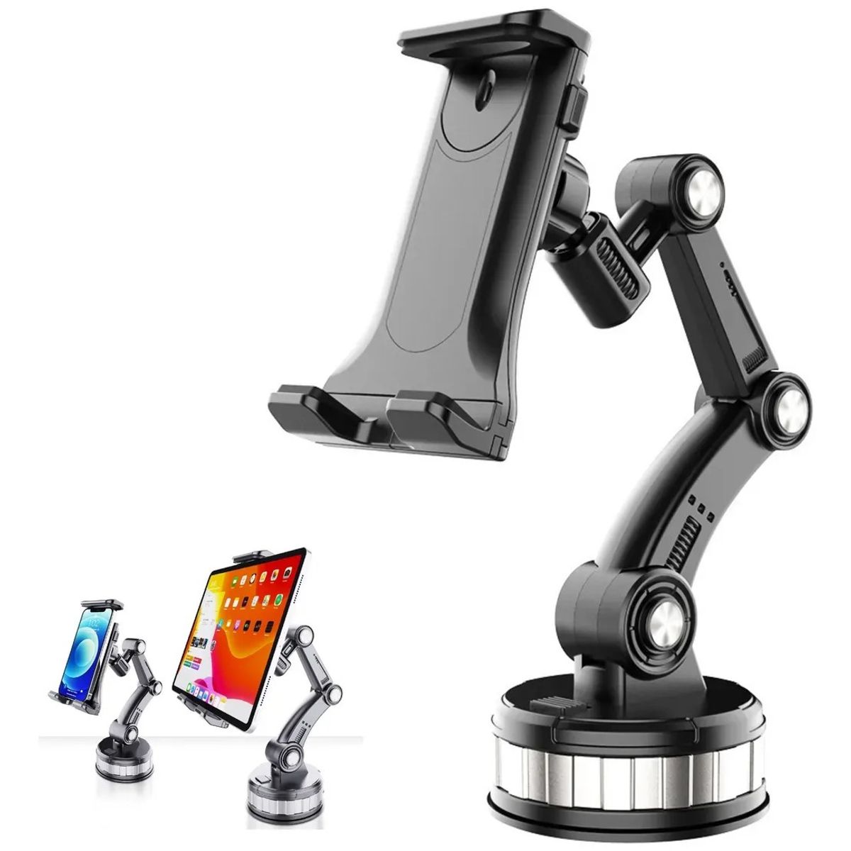 KUANGYE - Soporte De Celular Y Tablet Coche Ventosa 360° Ajustable