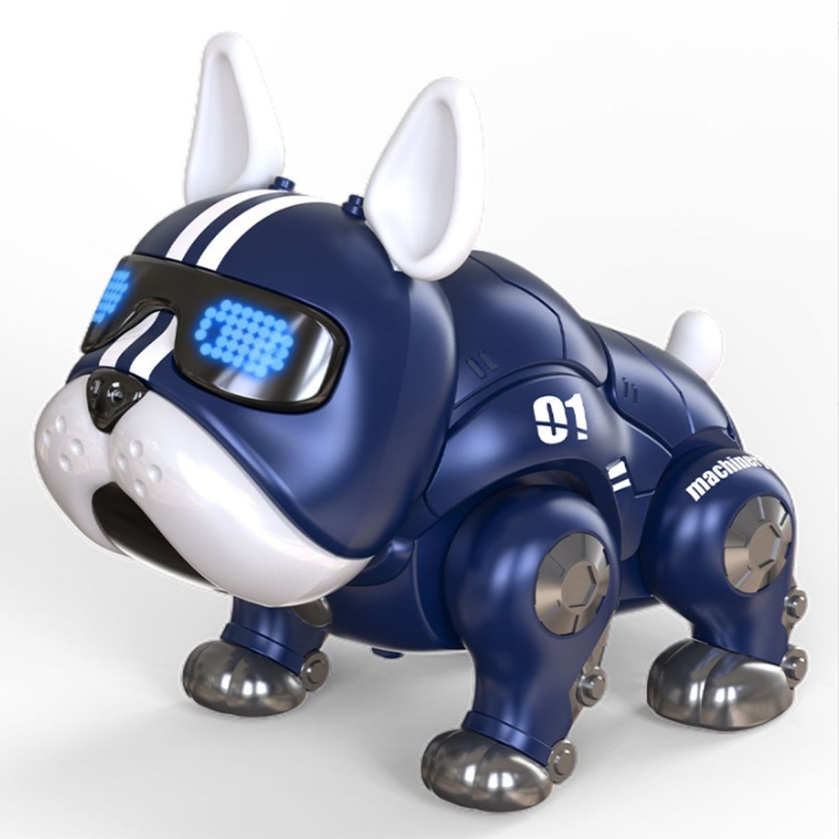 TIOZONEY - Robot de Bulldog de música de baile para niños