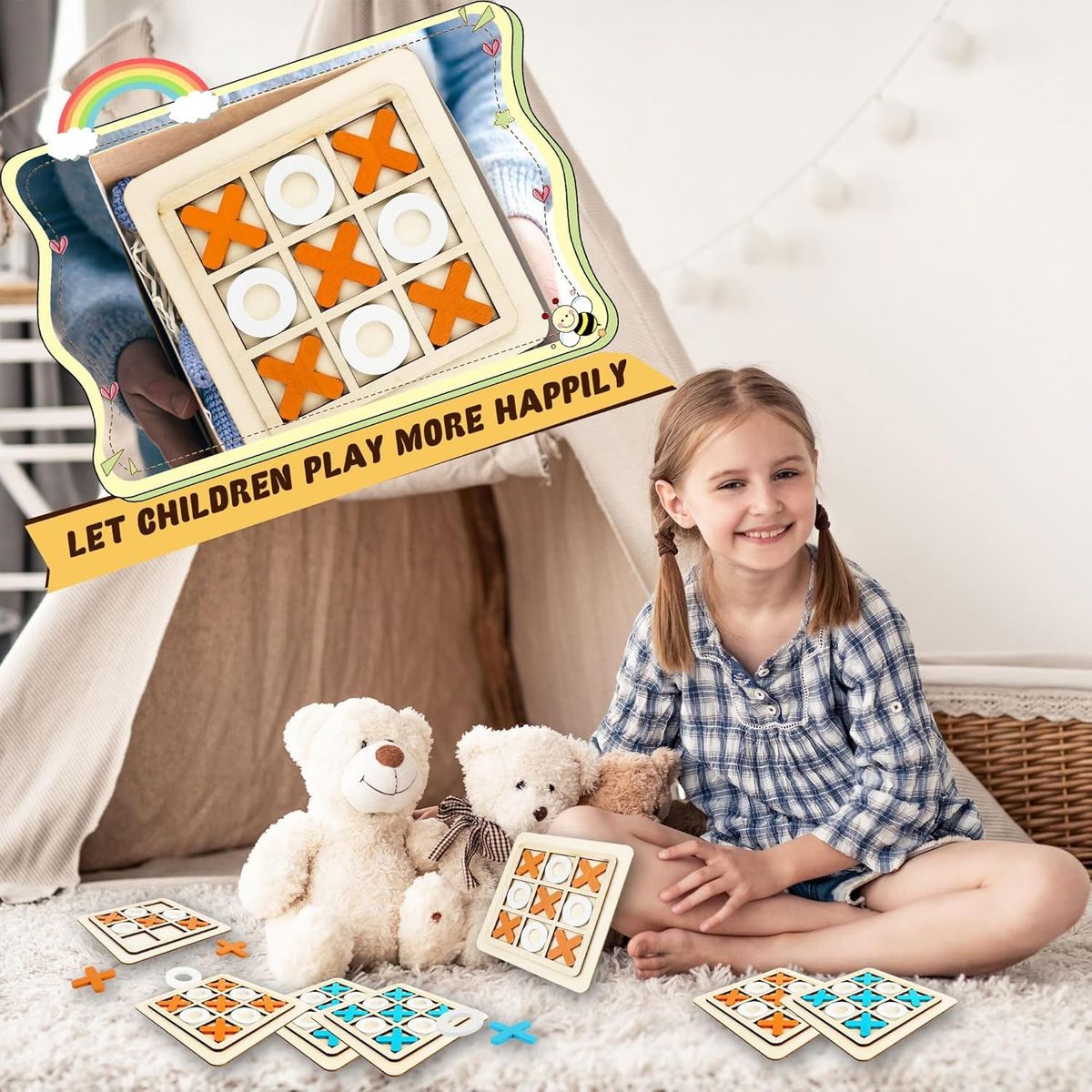 TIOZONEY - Juego de mesa Tic Tac Toe