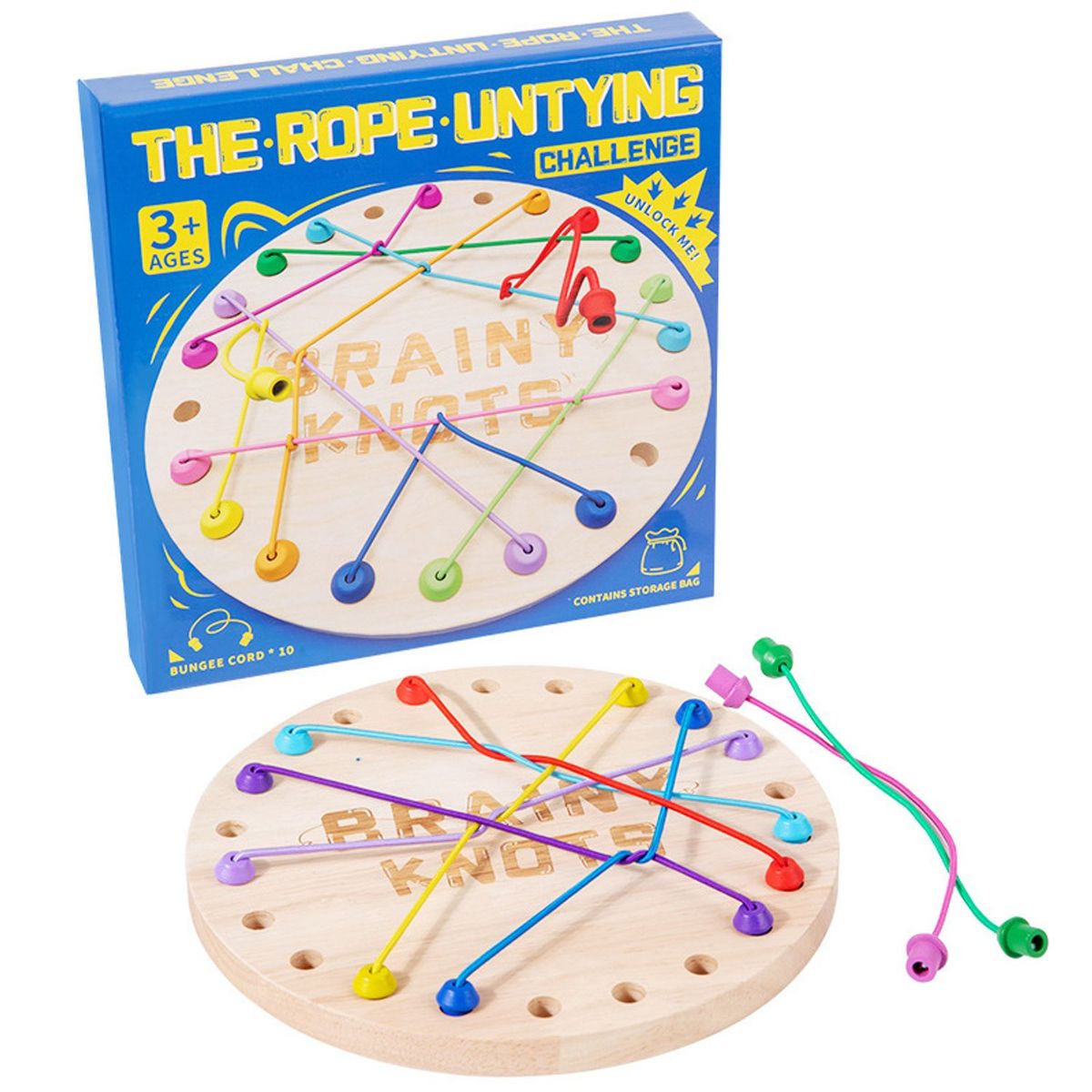 TIOZONEY - Juego de desatar cuerdas en la mesa