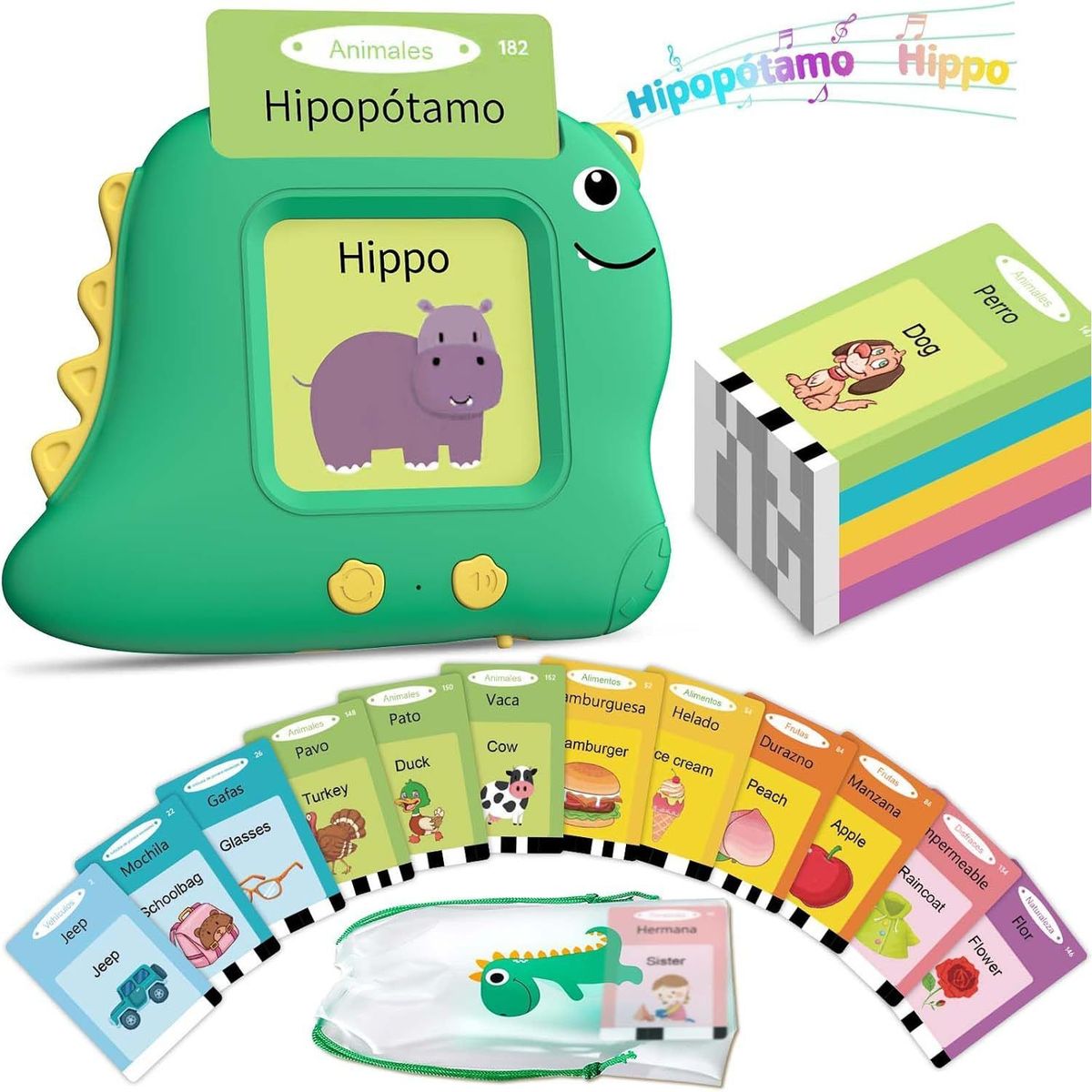 TIOZONEY - Tarjetas didácticas bilingües en español