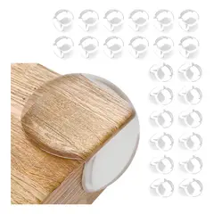 KUANGYE - Pack 24 Esquinero Silicona Seguridad Protección Transparente