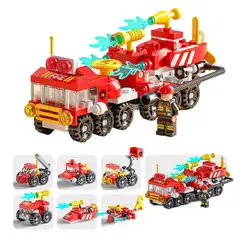 TIOZONEY - Juguete Para Niños Set Bomberos con Accesorios Armable