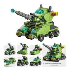 TIOZONEY - Juguete Para Niños 6 en 1 Verde Armable