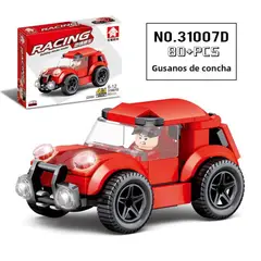 TIOZONEY - Juguete Para Niños Camioneta Rojo Armable