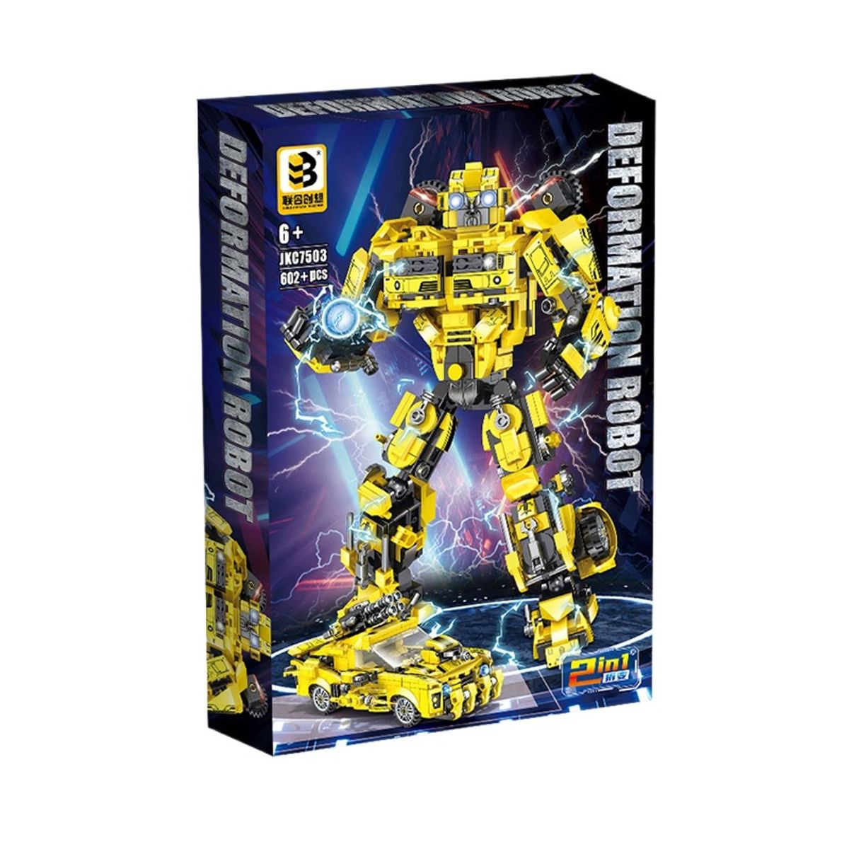 TIOZONEY - Juguete Para Niños Transformer Amarillo Armable