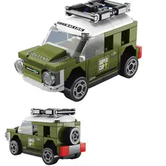 TIOZONEY - Juguete para Niños Jeep Verde Armable