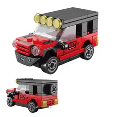 TIOZONEY - Juguete para Niños Jeep Rojo Armable