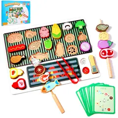 LUKOVEE - Juguete Educativo Juguetes De Madera Para Montessori Ninios 34pcs