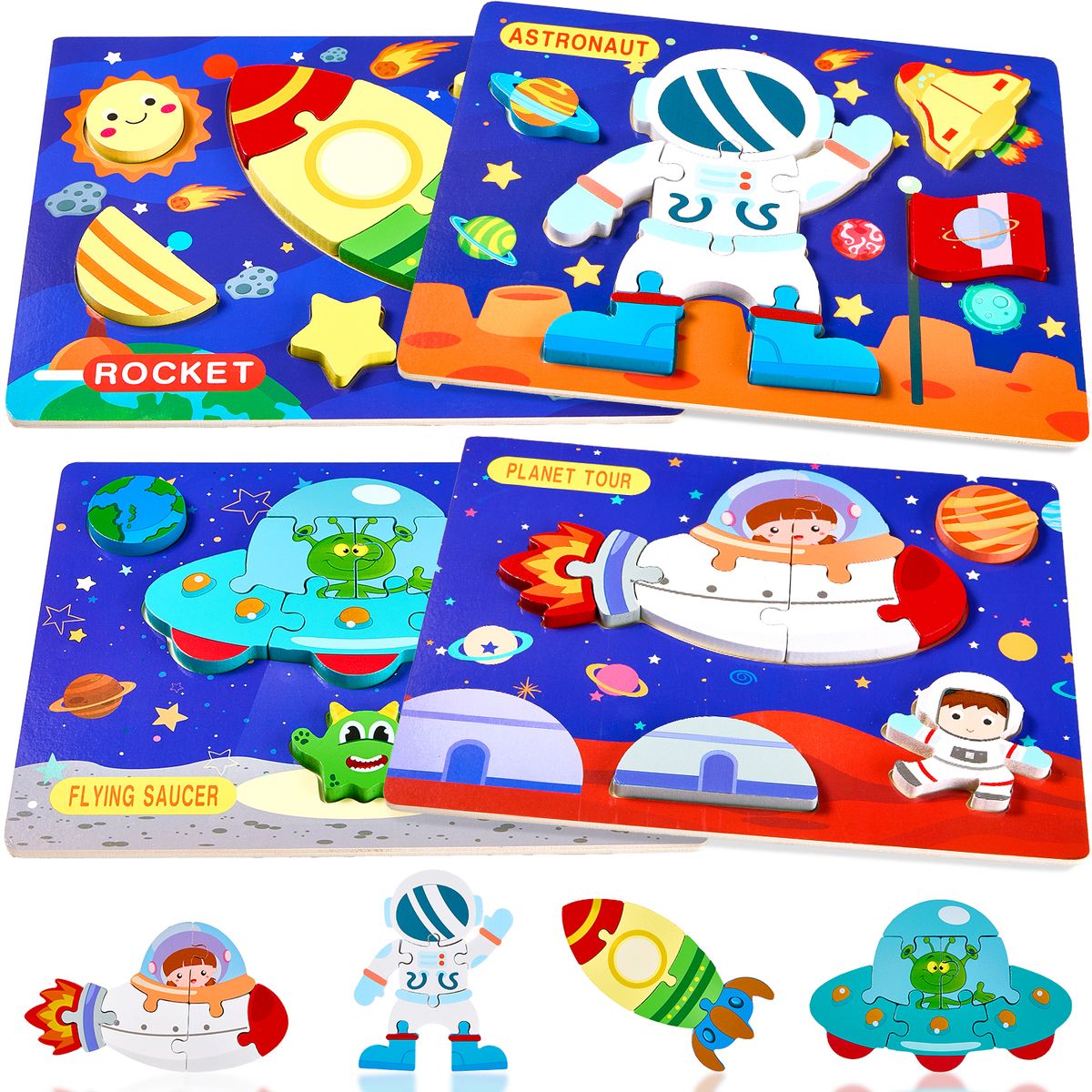 LUKOVEE - Juegos Didacticos Niños Montessori Juguete Sensorial Estimulación Motricidad Madera Espacio