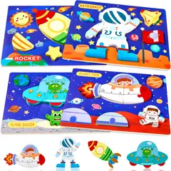 LUKOVEE - Juegos Didacticos Niños Montessori Juguete Sensorial Estimulación Motricidad Madera Espacio