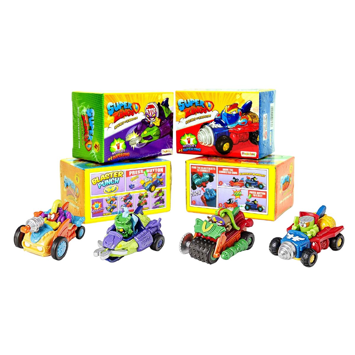 GENERICO - SUPERZINGS PACK 4 MEGAJETS SERIE 4