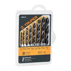 TRUPER - Juego de 8 Brocas para Madera