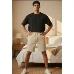 LOOK SHOP - PANTALON CORTO HOMBRE LINO. SHORT PREMIUM LIVIANO, CASUAL 7148