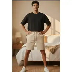 LOOK SHOP - PANTALON CORTO HOMBRE LINO. SHORT PREMIUM LIVIANO, CASUAL 7148