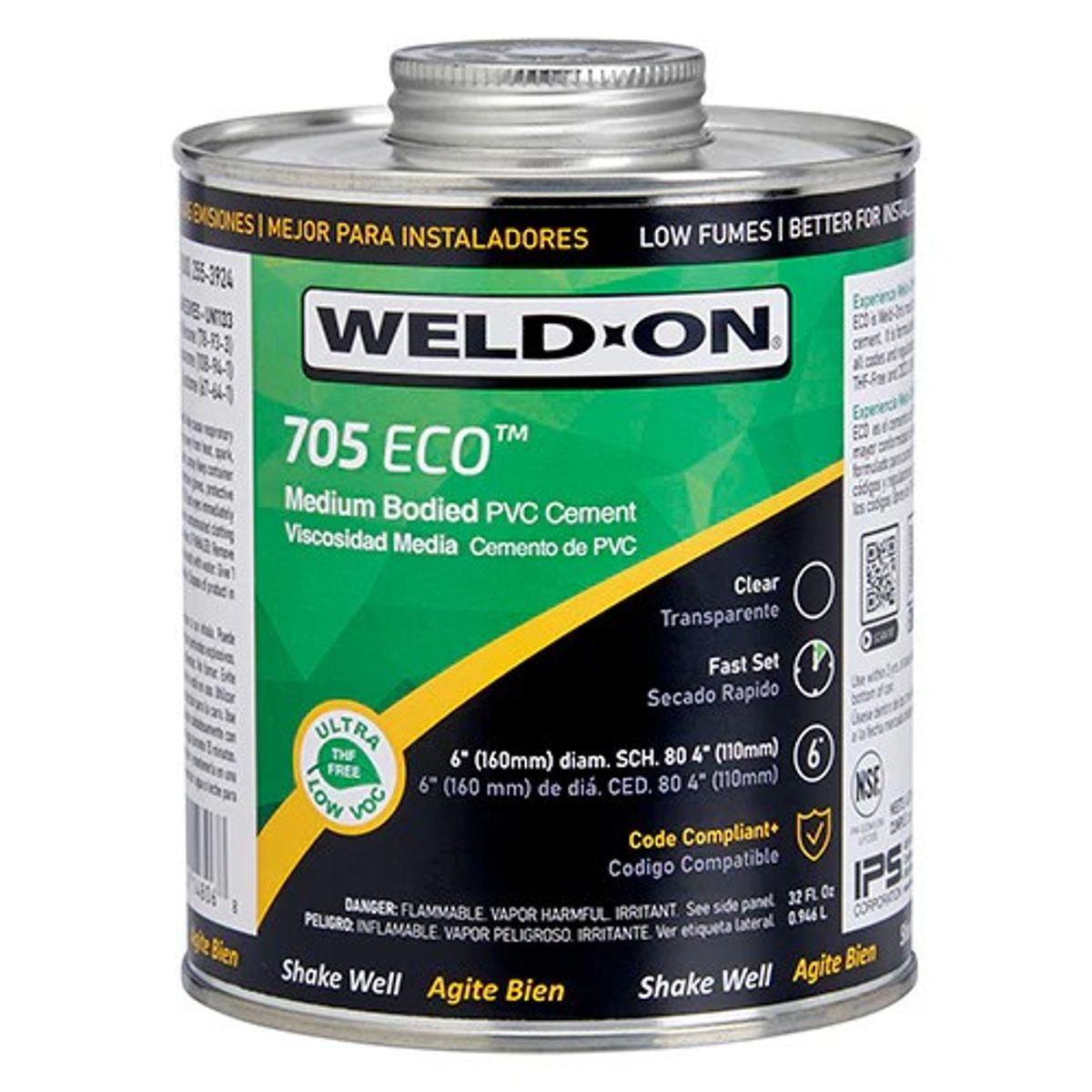 GENERICO - Adhesivo Pvc Weld On 705 Viscosidad Media Transparente