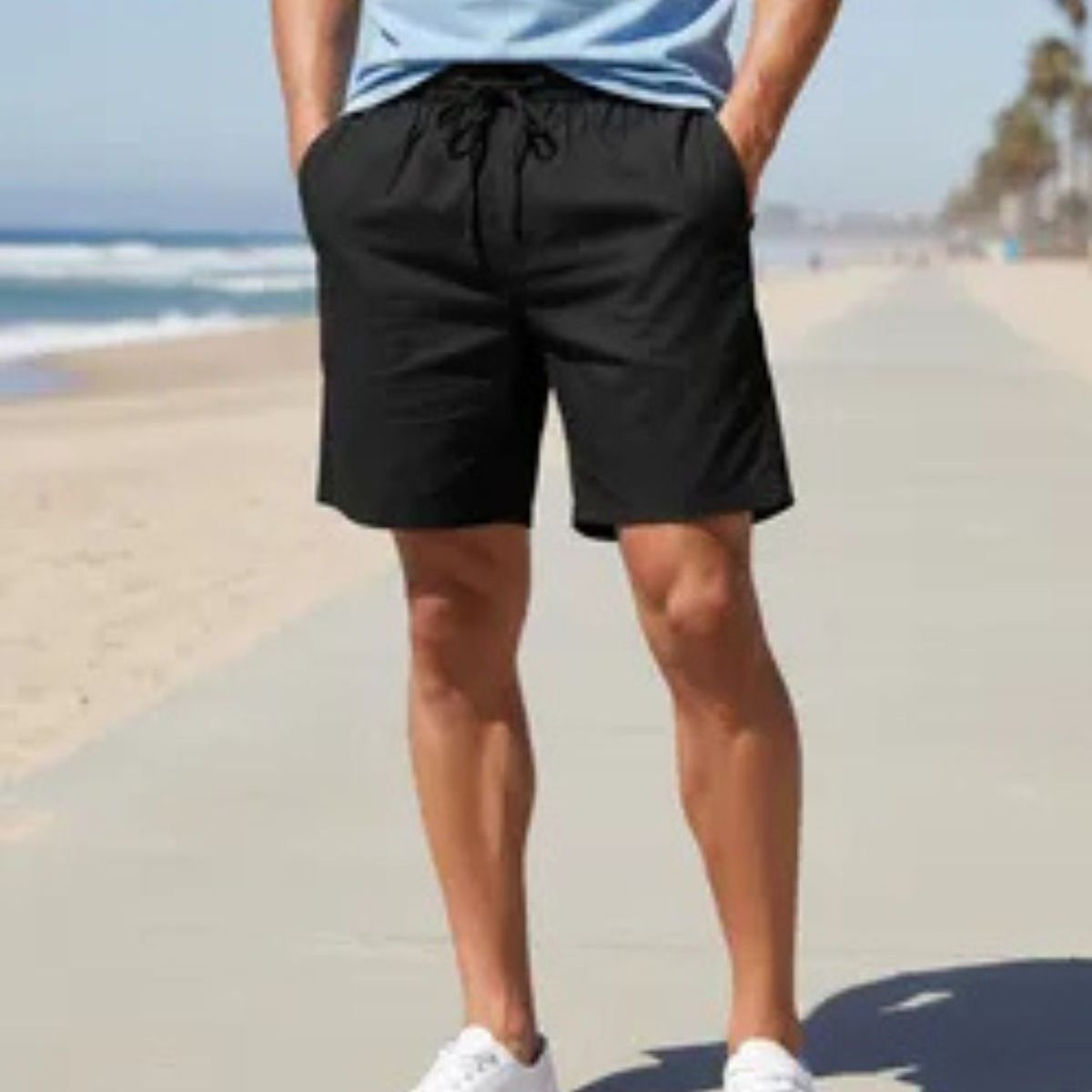 LOOK SHOP - PANTALON CORTO HOMBRE LINO. SHORT PREMIUM LIVIANO, CASUAL 7148