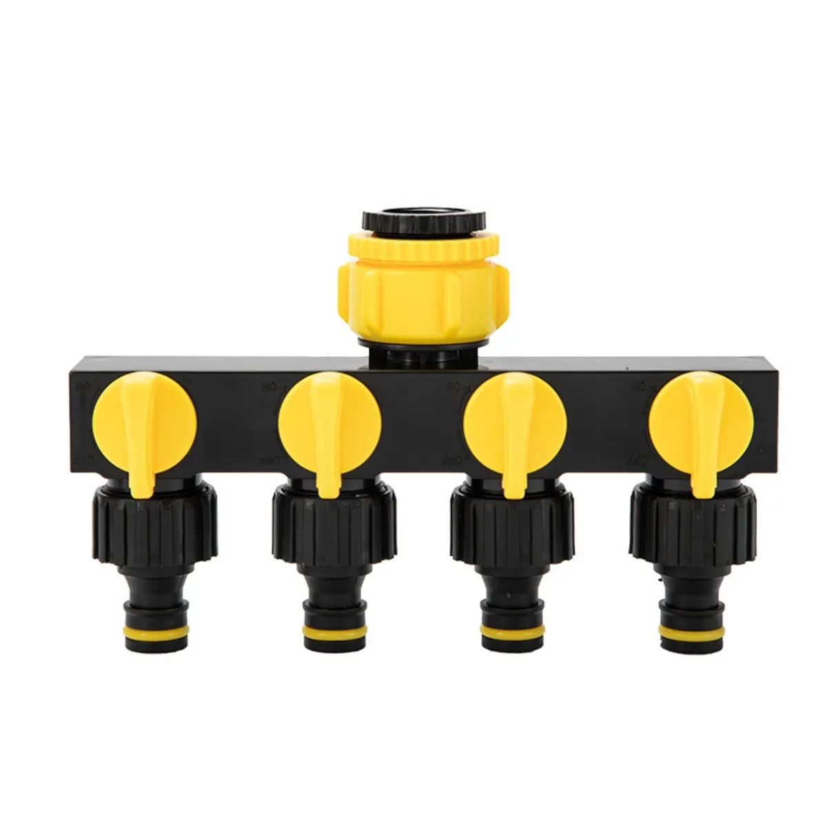 CRUSEC - Divisor Manguera 4 Salidas RoseFlower Adaptador Grifo Riego