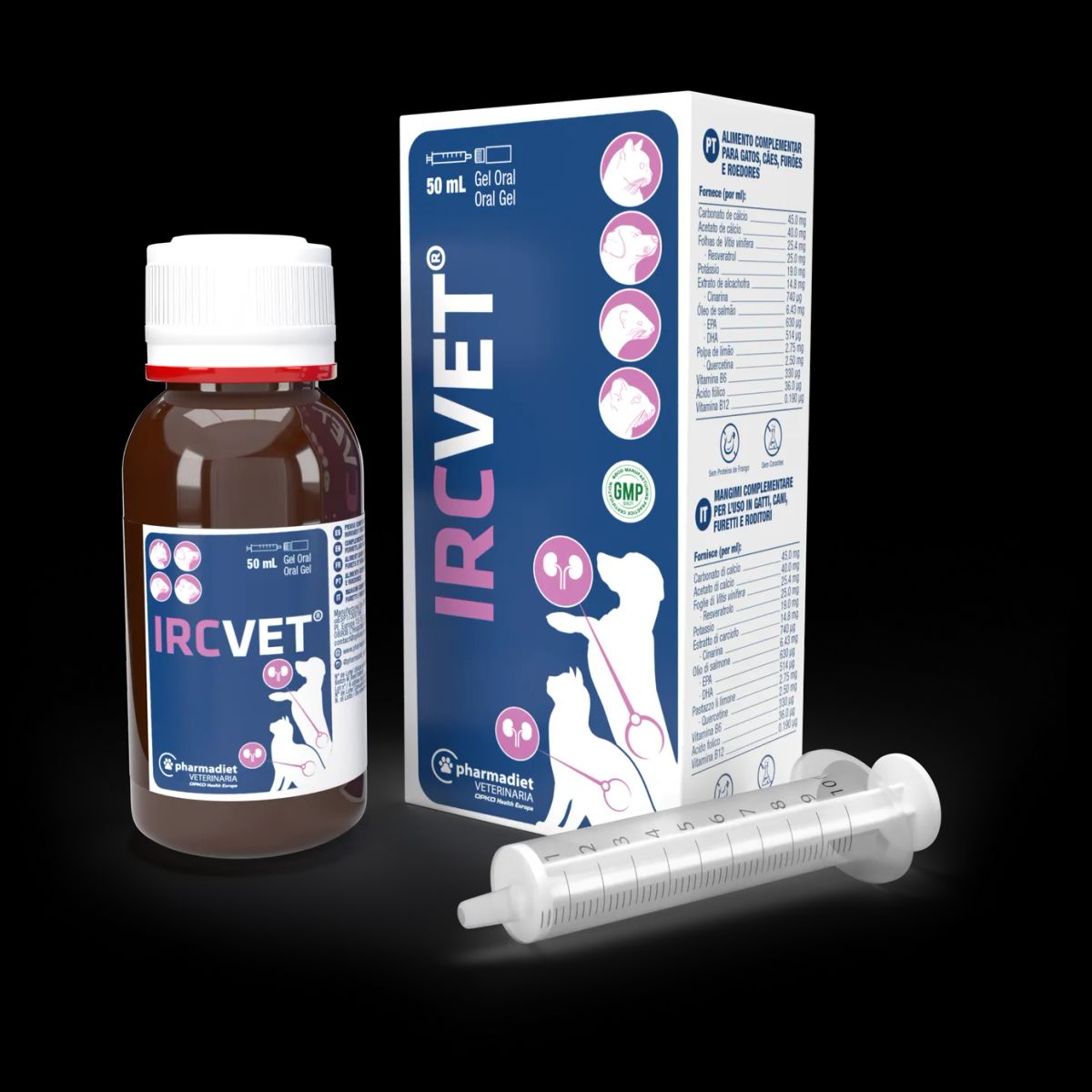 PHARMADIET - Ircvet Gel Oral Para Perro Y Gato Pharmadiet Frasco 50 Ml
