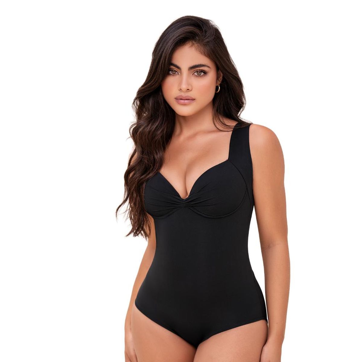 CAROL - Traje de Baño Reductor Ultra Control de Abdomen Alba Negro