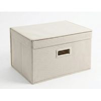 Caja Plegable Organizadra Para Ropa Con Tapa Transparente M