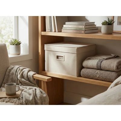 Imagen 2 del producto Caja Plegable Organizadra Para Ropa Con Tapa Transparente M