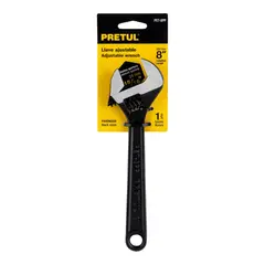 PRETUL - Llave Francesa Ajustable 8 Pulgadas Pavonada