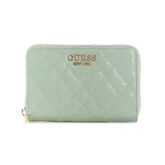GUESS - Billetera Mujer Isemay Slg Medium Zip Around Celeste