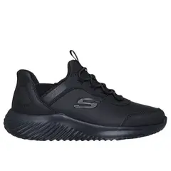 SKECHERS - Zapatilla Escolar Niño Slip-ins Bounder EliteStudiez Negro