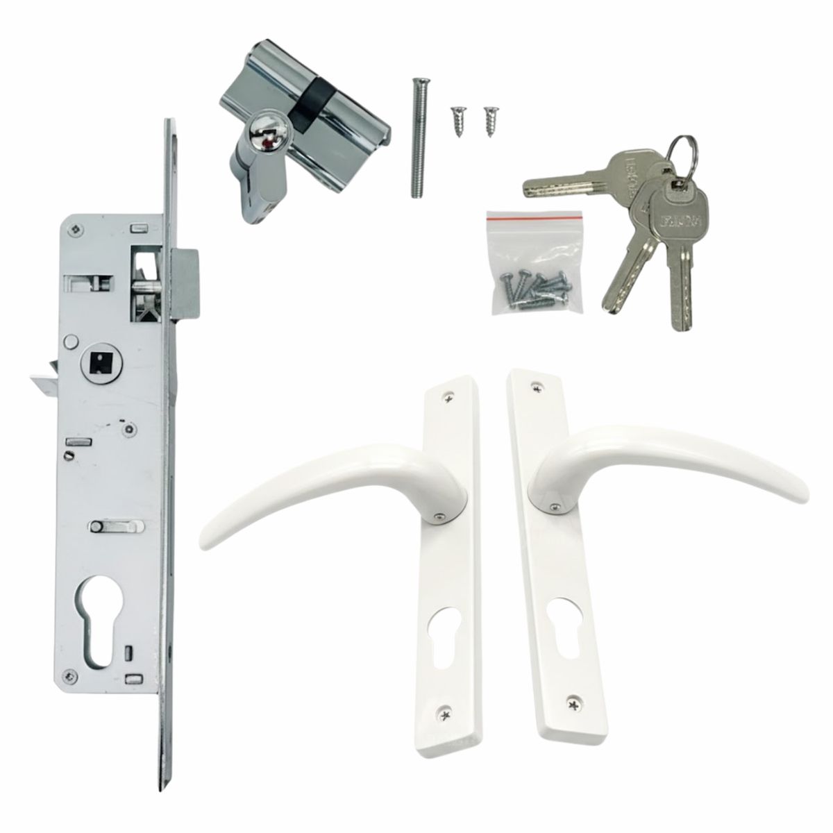 Cerradura de Embutir - Puerta Aluminio Abatible - Doble Manilla 1 Vuelta, marca GENERICO - Foto Principal