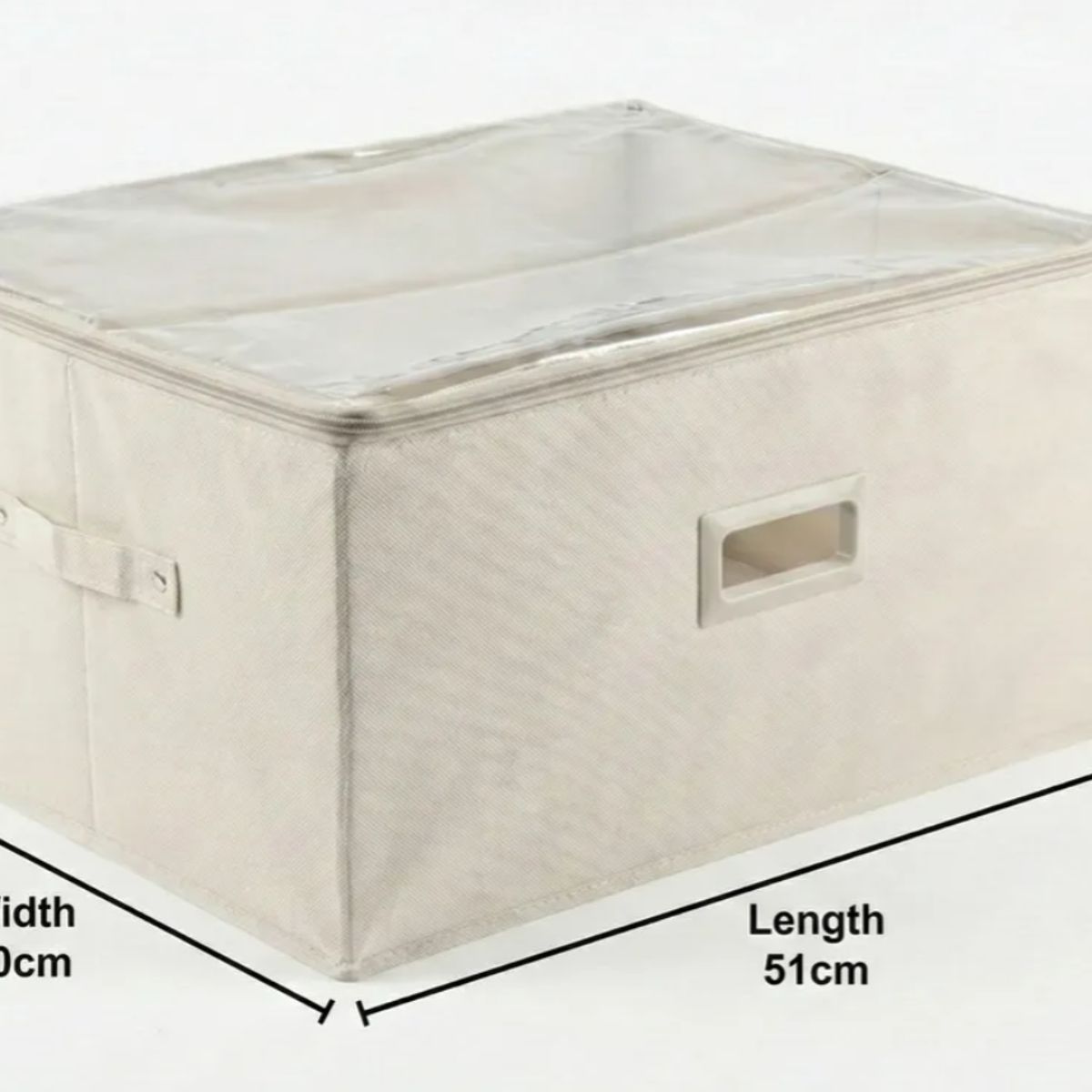 OKAY - Caja Plegable Organizadra Para Ropa Con Tapa Transparente L