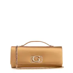 GUESS - Cartera Mujer Zalina Handle Clutch Dorado