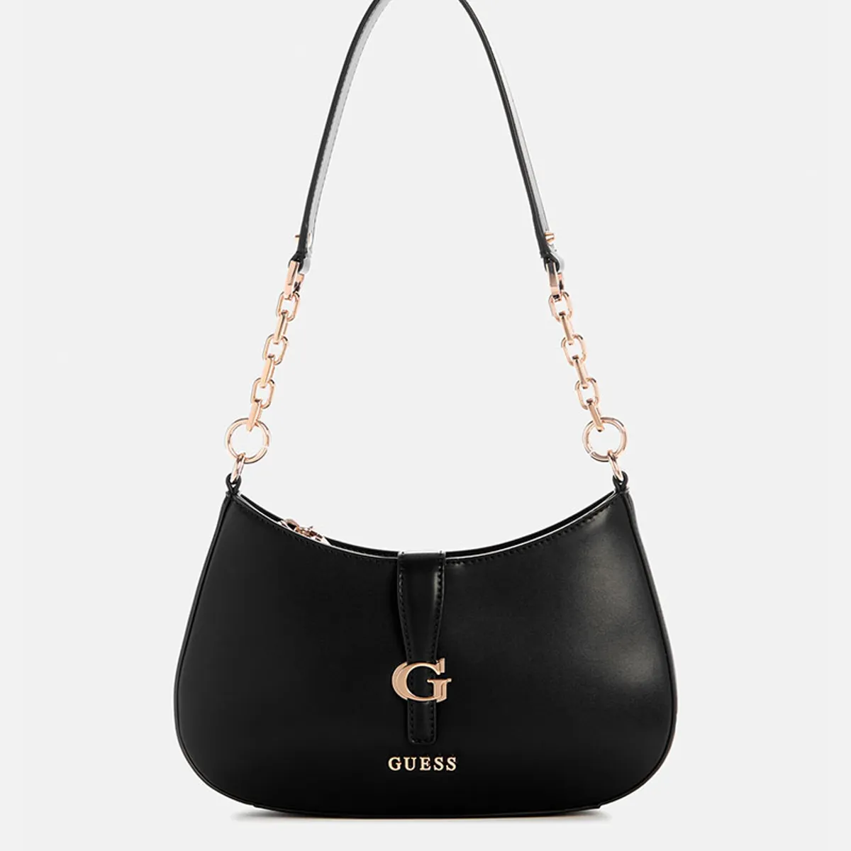 GUESS - Cartera Carrie Zip Shoulder Bag Negro