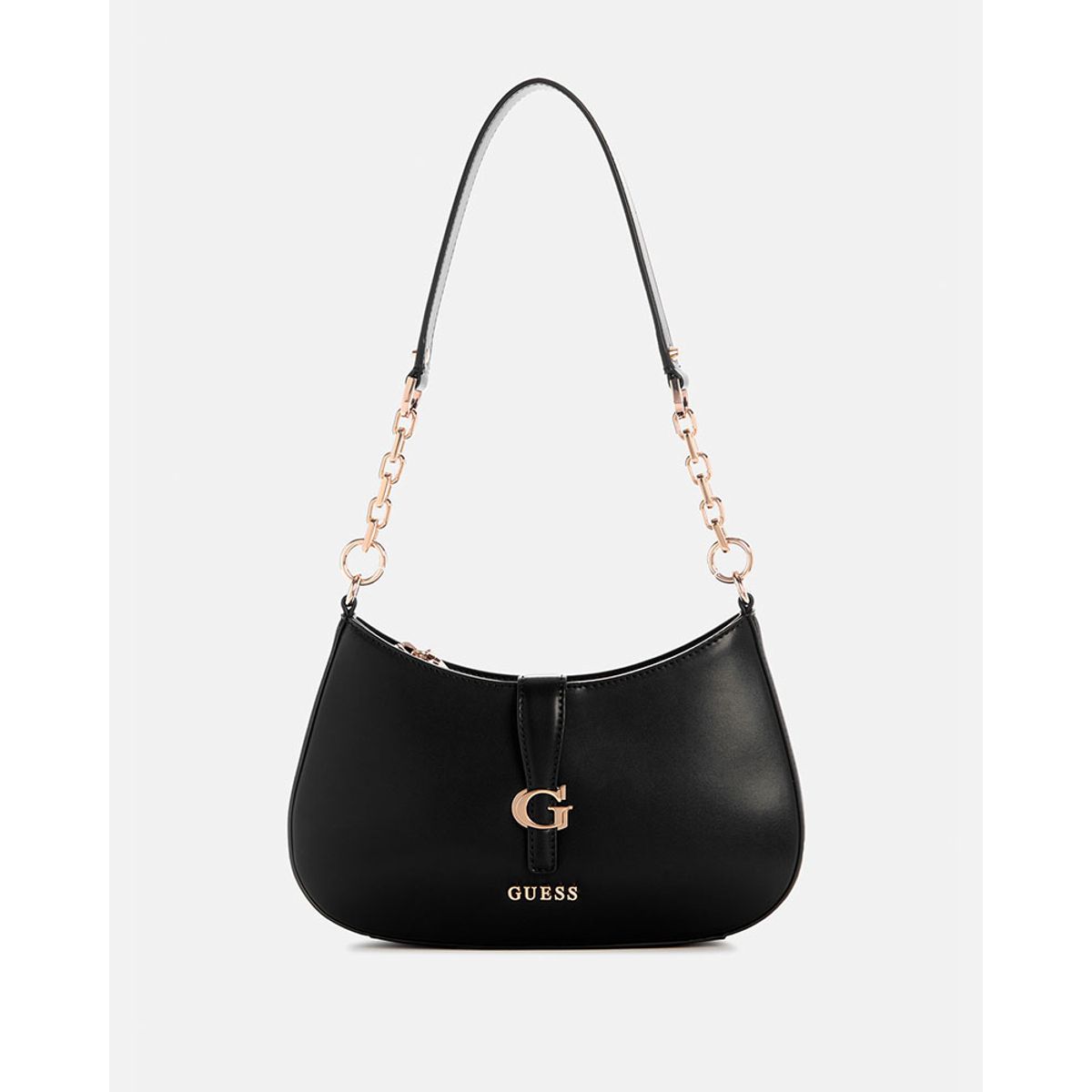 GUESS - Cartera Carrie Zip Shoulder Bag Negro
