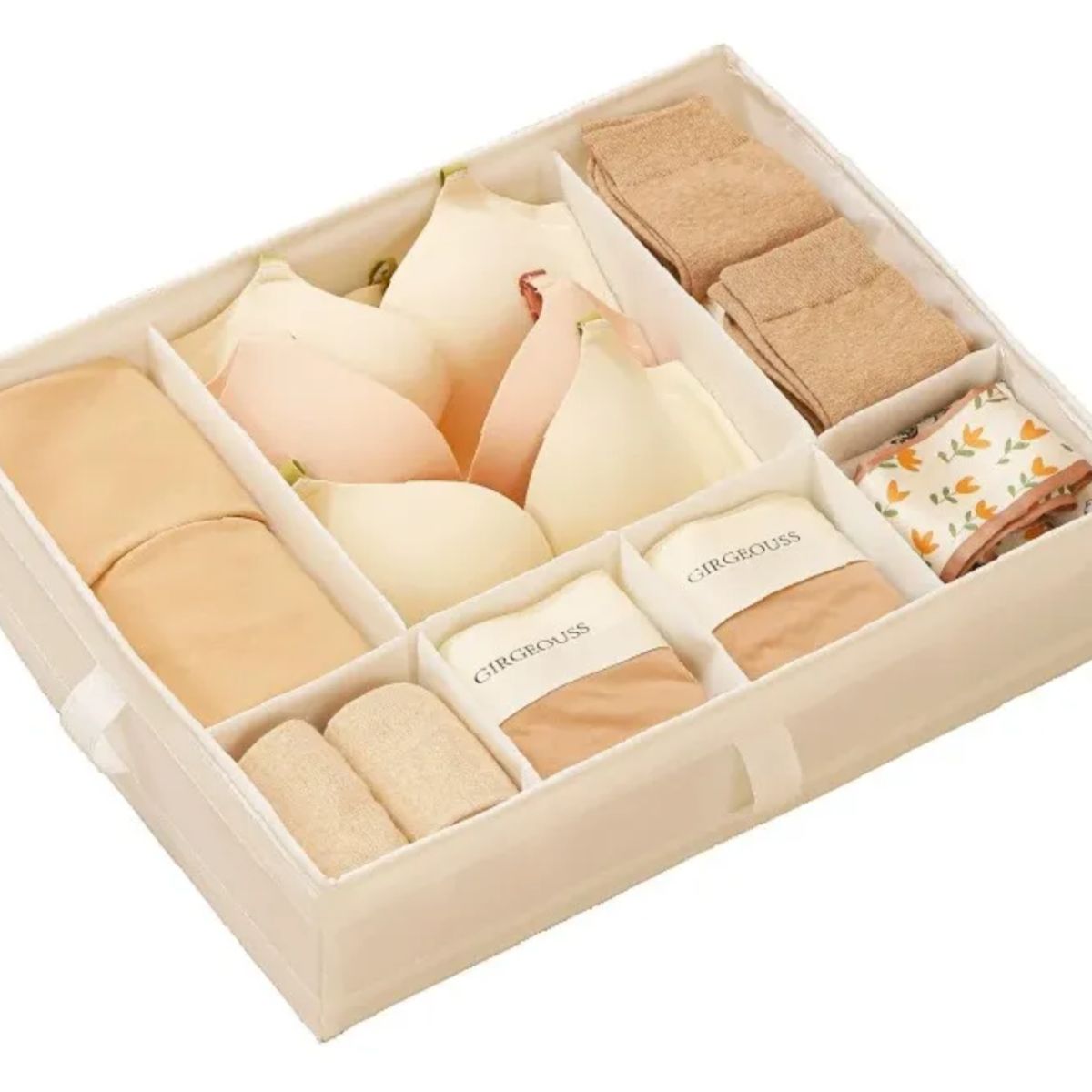 OKAY - Caja Tela Plegable Organizadora De Ropa De 7 Compartimientos