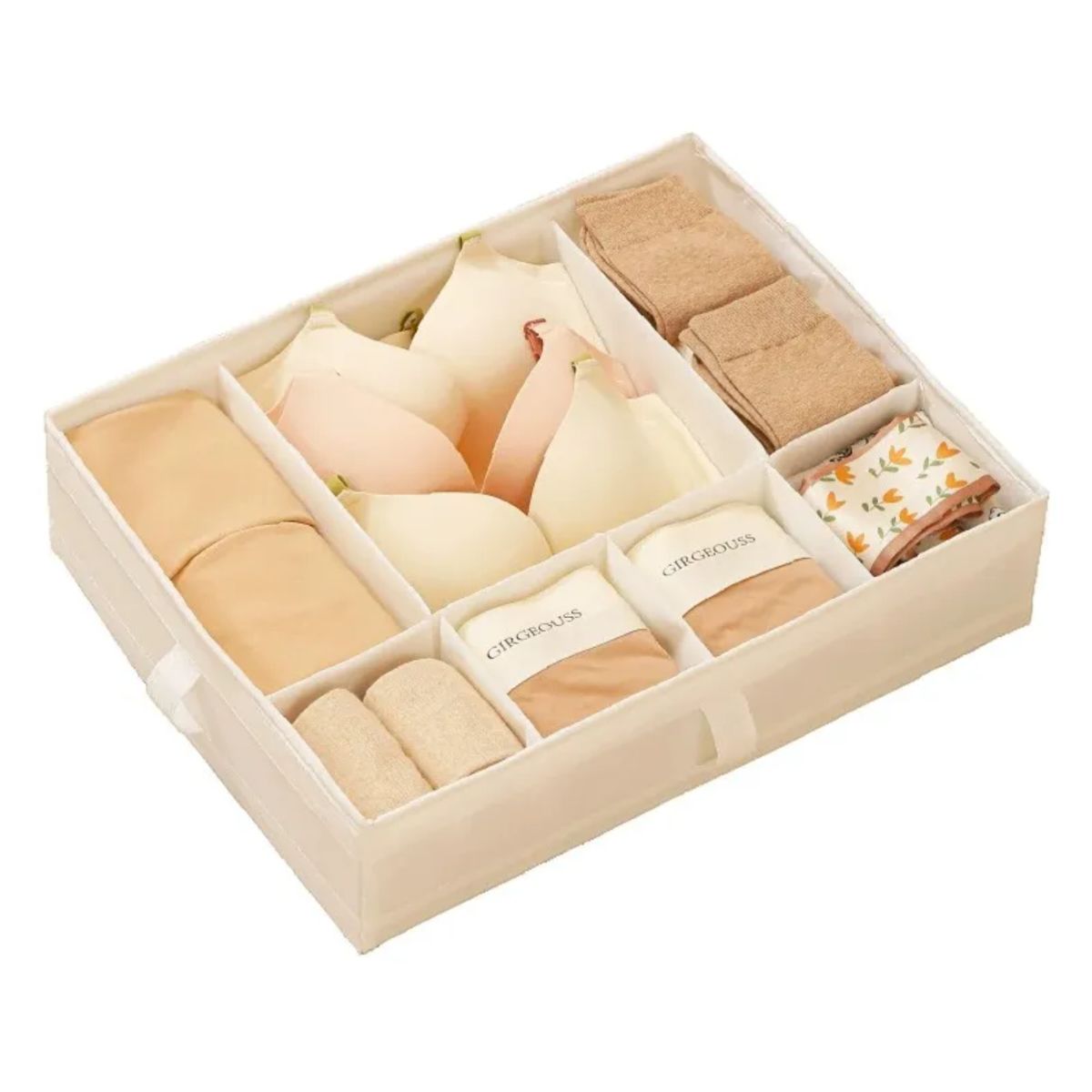 OKAY - Caja Tela Plegable Organizadora De Ropa De 7 Compartimientos