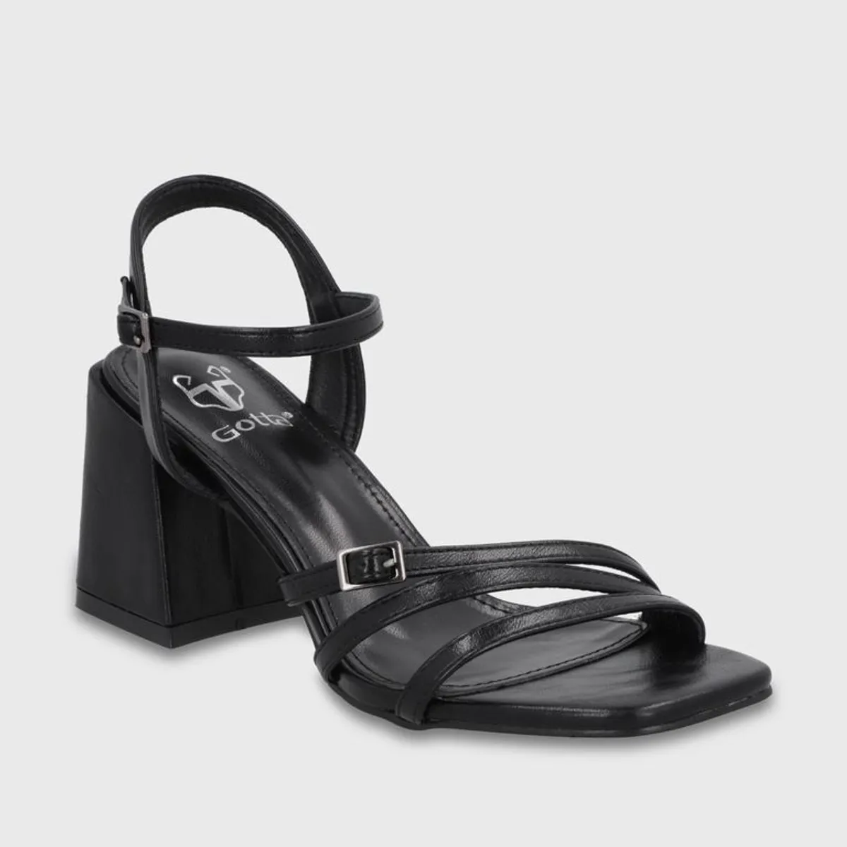 GOTTA - Sandalia Taco Negra Mujer 35134