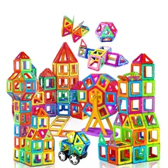 MUNDO MAGIA - Set Còlourful Bloques Magnéticos Para Construir 84 Piezas
