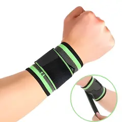 GENERICO - Muñequera Deportiva Ajustable Con Compresión Soporte Muñeca