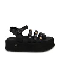 Sandalia Mujer Plataforma Negra 55943