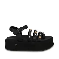 GOTTA - Sandalia Plataforma Negra Mujer 55943
