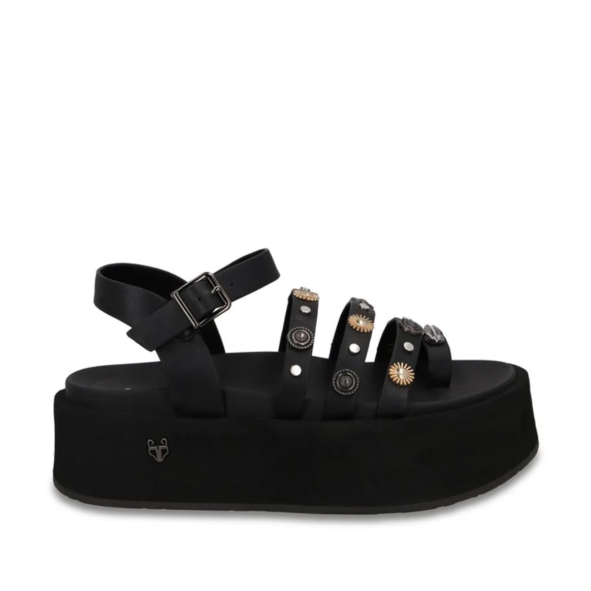 GOTTA - Sandalia Plataforma Negra Mujer 55943